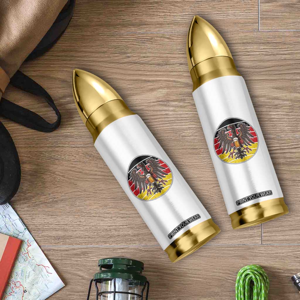 German Eagle Beer Lover Bullet Tumbler Vintage Bavarian Oktoberfest Beer