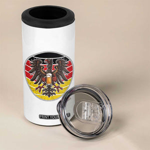 German Eagle Beer Lover 4 in 1 Can Cooler Tumbler Vintage Bavarian Oktoberfest Beer