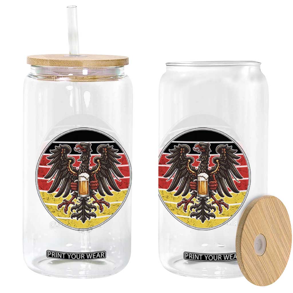 German Eagle Beer Lover Glass Can Vintage Bavarian Oktoberfest Beer