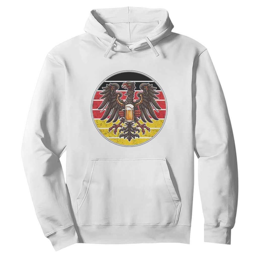 German Eagle Beer Lover Hoodie Vintage Bavarian Oktoberfest Beer TS12 White Print Your Wear