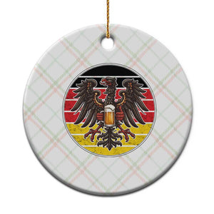 German Eagle Beer Lover Ceramic Ornament Vintage Bavarian Oktoberfest Beer