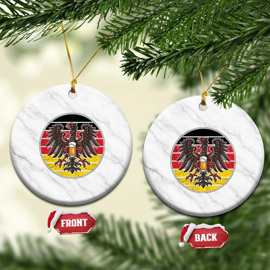 German Eagle Beer Lover Ceramic Ornament Vintage Bavarian Oktoberfest Beer TS12 1pc White Marble Print Your Wear
