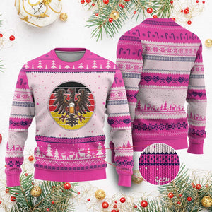 German Eagle Beer Lover Ugly Christmas Sweater Vintage Bavarian Oktoberfest Beer