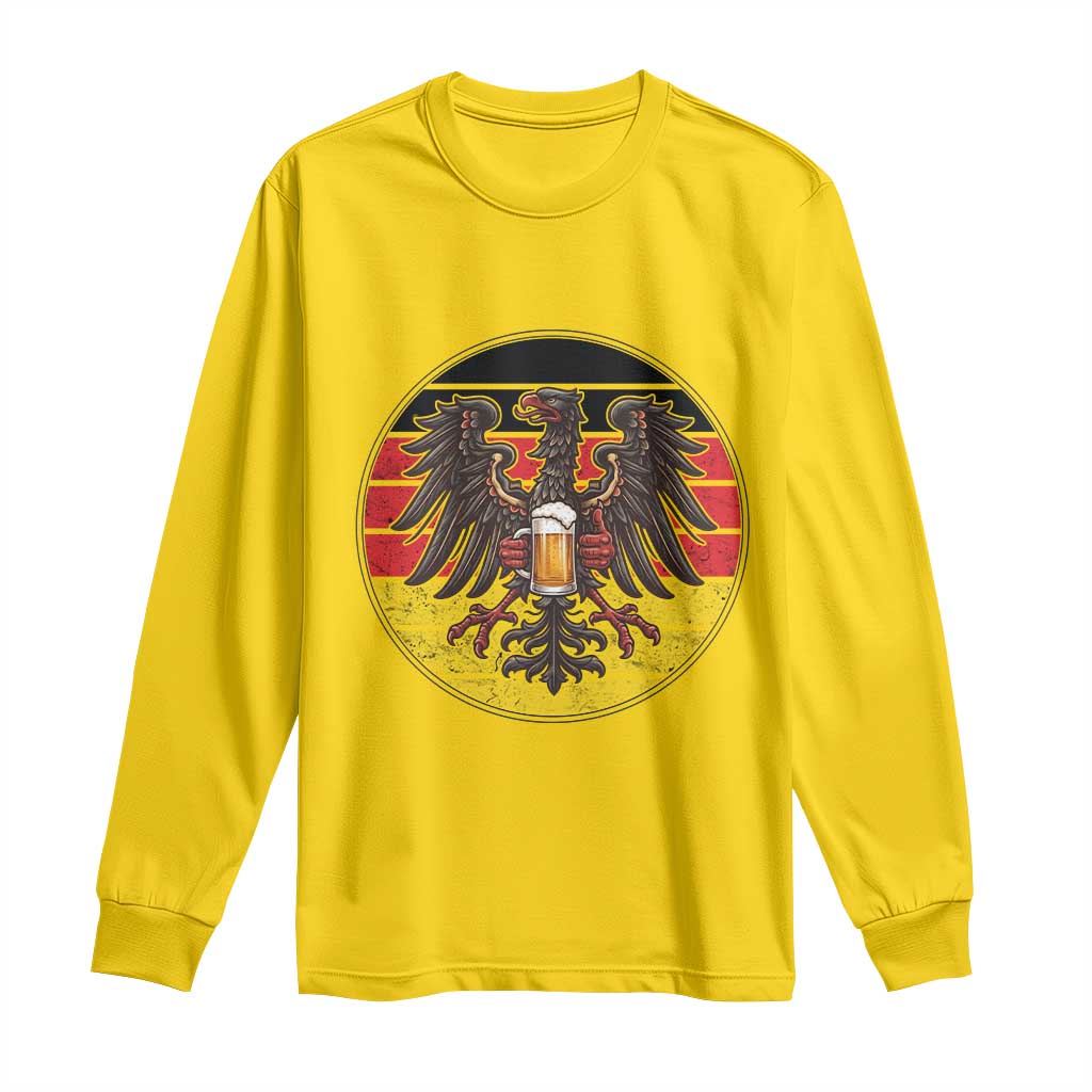 German Eagle Beer Lover Long Sleeve Shirt Vintage Bavarian Oktoberfest Beer