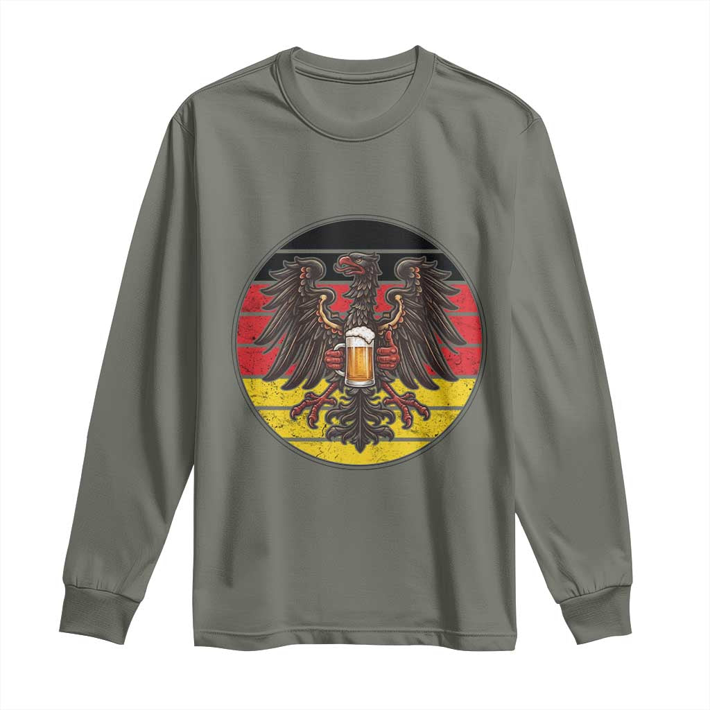 German Eagle Beer Lover Long Sleeve Shirt Vintage Bavarian Oktoberfest Beer