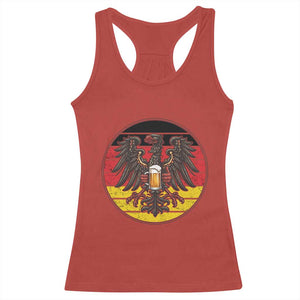 German Eagle Beer Lover Racerback Tank Top Vintage Bavarian Oktoberfest Beer