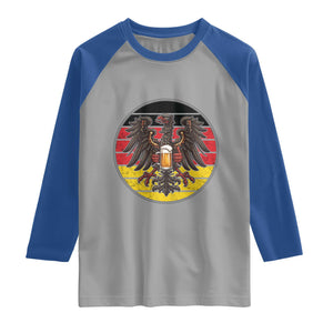 German Eagle Beer Lover Raglan Shirt Vintage Bavarian Oktoberfest Beer