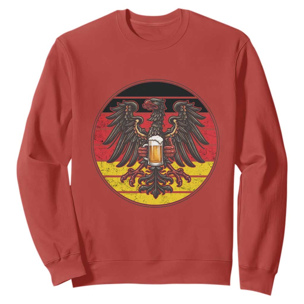 German Eagle Beer Lover Sweatshirt Vintage Bavarian Oktoberfest Beer