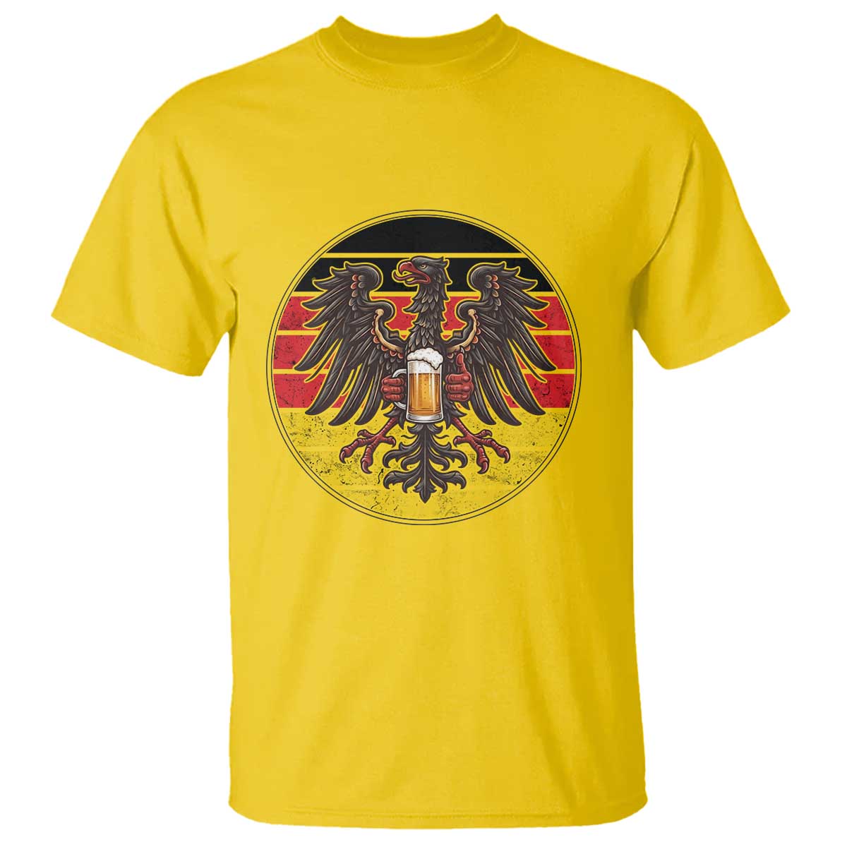 German Eagle Beer Lover T Shirt Vintage Bavarian Oktoberfest Beer