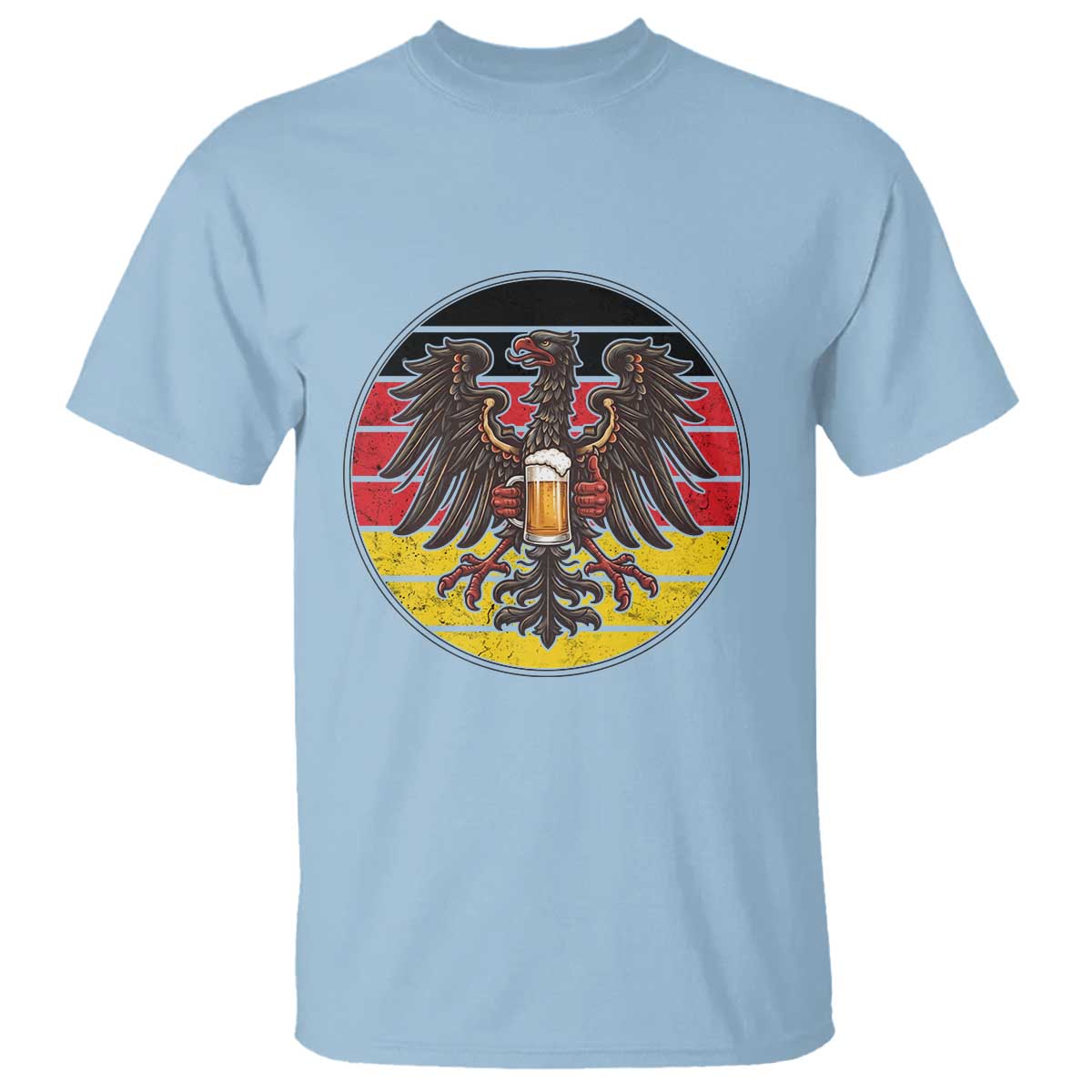 German Eagle Beer Lover T Shirt Vintage Bavarian Oktoberfest Beer