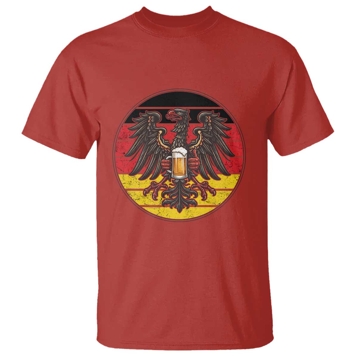 German Eagle Beer Lover T Shirt Vintage Bavarian Oktoberfest Beer
