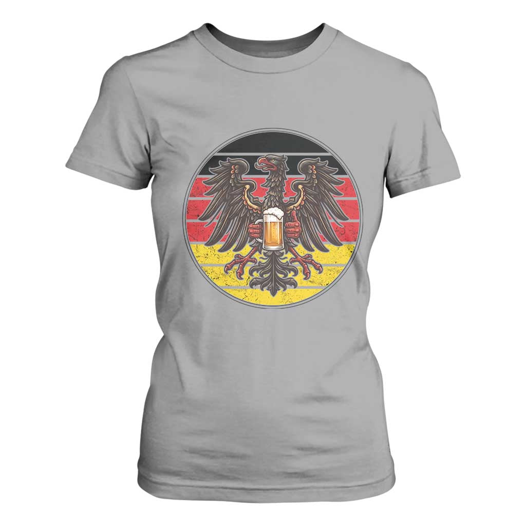 German Eagle Beer Lover T Shirt For Women Vintage Bavarian Oktoberfest Beer
