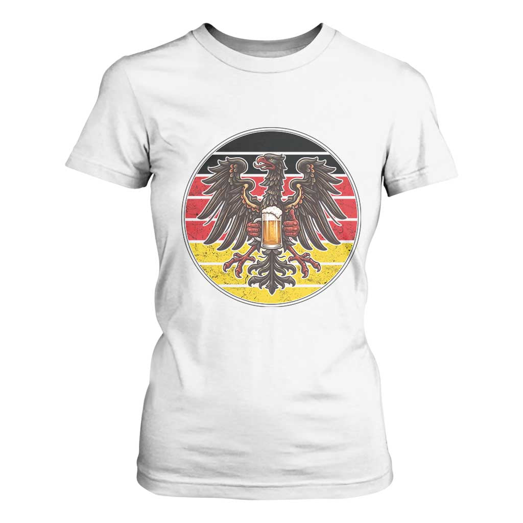 German Eagle Beer Lover T Shirt For Women Vintage Bavarian Oktoberfest Beer