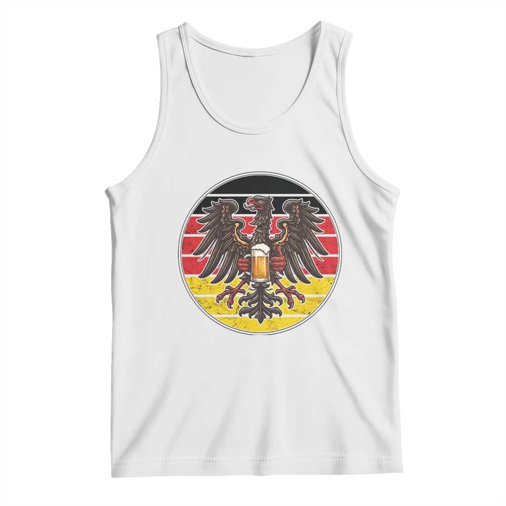 German Eagle Beer Lover Tank Top Vintage Bavarian Oktoberfest Beer TS12 White Print Your Wear