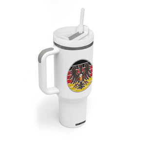 German Eagle Beer Lover Tumbler With Handle Vintage Bavarian Oktoberfest Beer