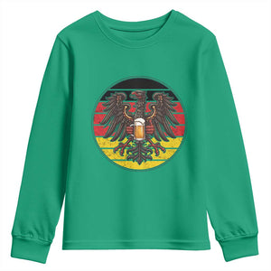 German Eagle Beer Lover Youth Sweatshirt Vintage Bavarian Oktoberfest Beer