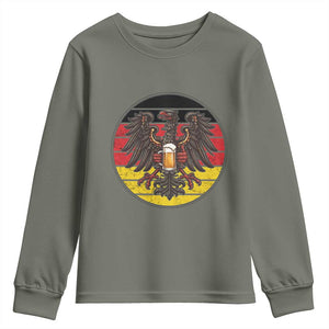 German Eagle Beer Lover Youth Sweatshirt Vintage Bavarian Oktoberfest Beer