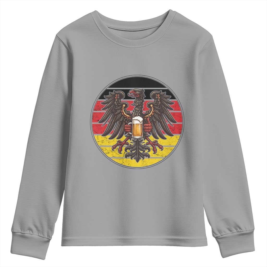 German Eagle Beer Lover Youth Sweatshirt Vintage Bavarian Oktoberfest Beer