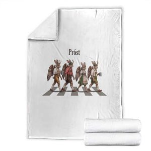 Funny Oktoberfest Wolpertinger Throw Blanket German Bavarian Beer Festival Heritage