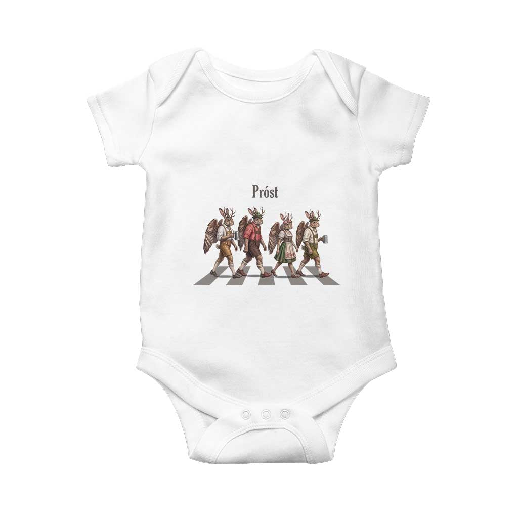 Funny Oktoberfest Wolpertinger Baby Onesie German Bavarian Beer Festival Heritage TS12 White Print Your Wear