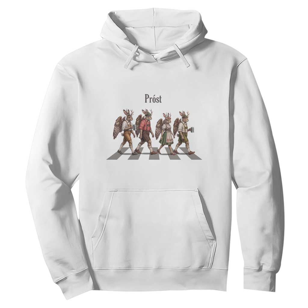 Funny Oktoberfest Wolpertinger Hoodie German Bavarian Beer Festival Heritage TS12 White Print Your Wear