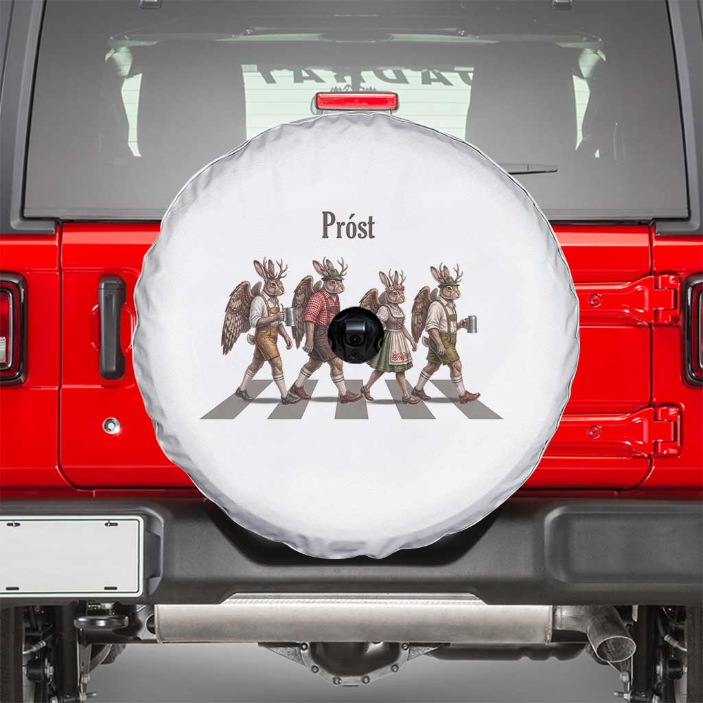 Funny Oktoberfest Wolpertinger Spare Tire Cover German Bavarian Beer Festival Heritage