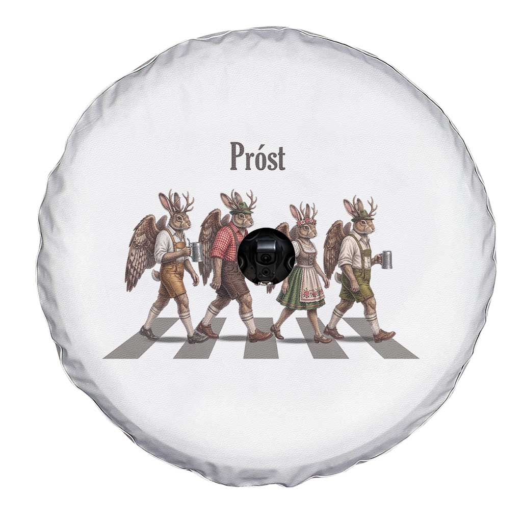 Funny Oktoberfest Wolpertinger Spare Tire Cover German Bavarian Beer Festival Heritage
