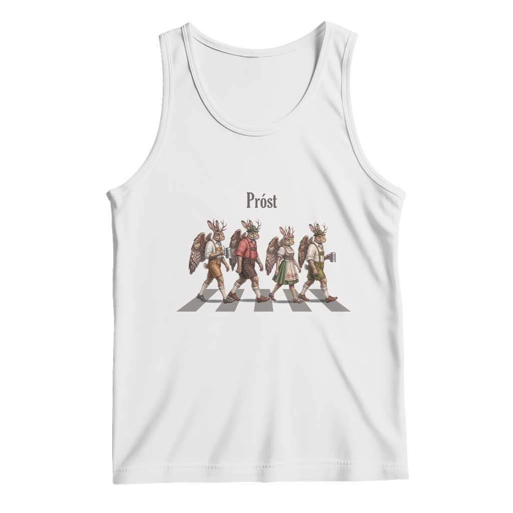 Funny Oktoberfest Wolpertinger Tank Top German Bavarian Beer Festival Heritage TS12 White Print Your Wear