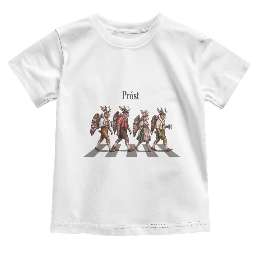 Funny Oktoberfest Wolpertinger Toddler T Shirt German Bavarian Beer Festival Heritage TS12 White Print Your Wear