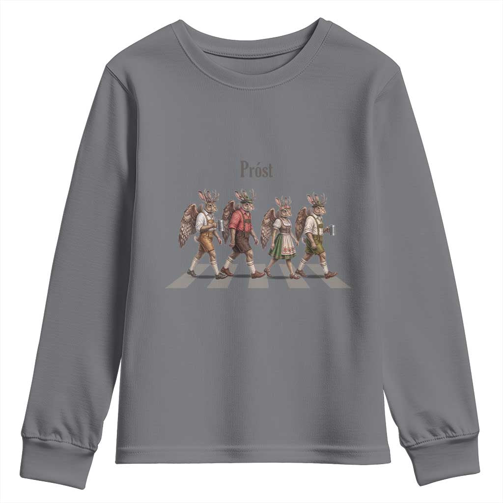 Funny Oktoberfest Wolpertinger Youth Sweatshirt German Bavarian Beer Festival Heritage