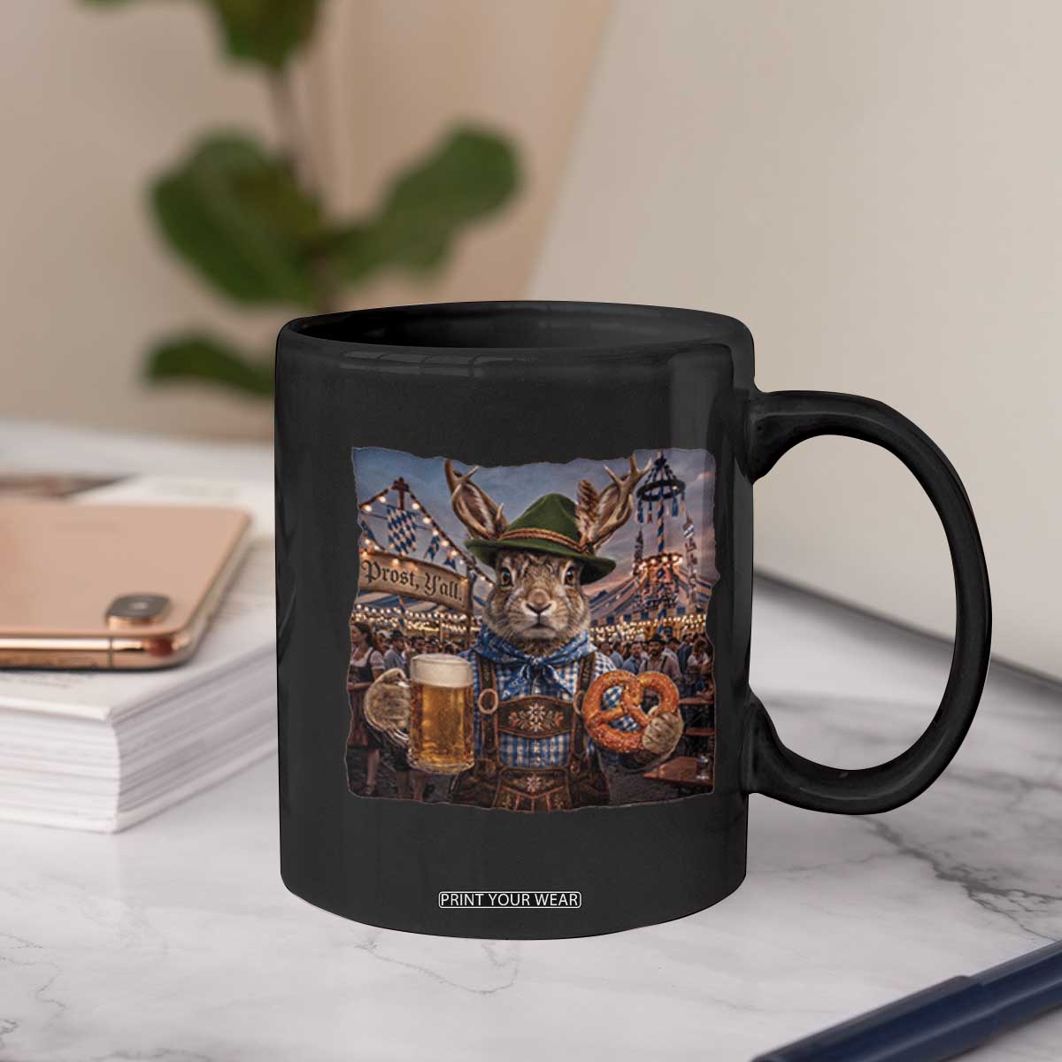 Prost Yall Wolpertinger Oktoberfest Bavarian Folklore Coffee Mug