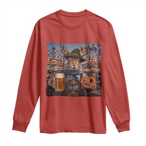 Prost Yall Wolpertinger Oktoberfest Bavarian Folklore Long Sleeve Shirt