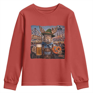 Prost Yall Wolpertinger Oktoberfest Bavarian Folklore Youth Sweatshirt