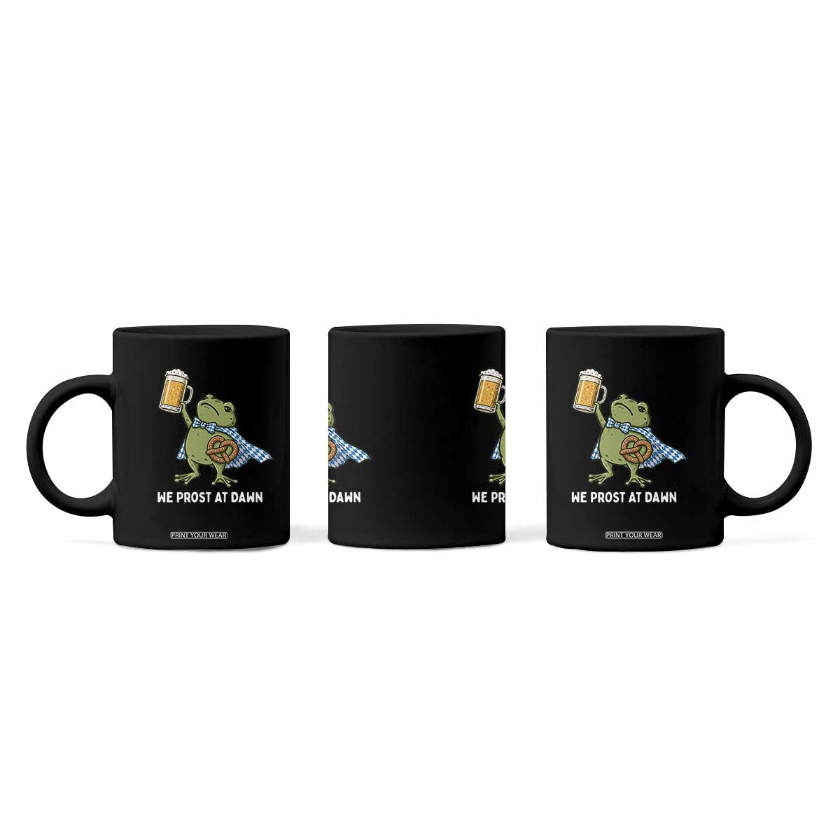 Funny Frog Oktoberfest Bavarian Beer Lover Coffee Mug We Prost At Dawn