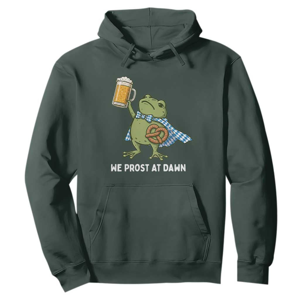 Funny Frog Oktoberfest Bavarian Beer Lover Hoodie We Prost At Dawn