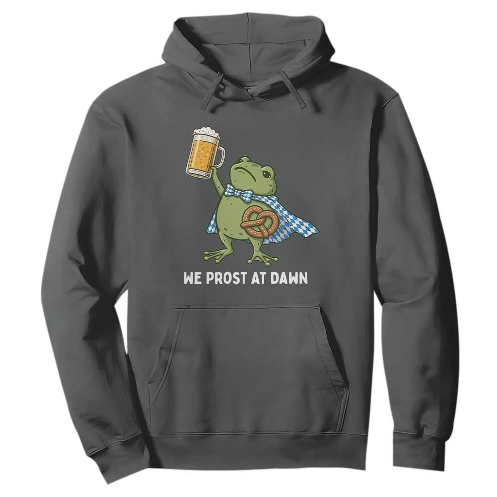 Funny Frog Oktoberfest Bavarian Beer Lover Hoodie We Prost At Dawn