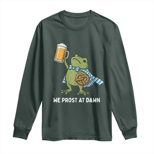 Funny Frog Oktoberfest Bavarian Beer Lover Long Sleeve Shirt We Prost At Dawn