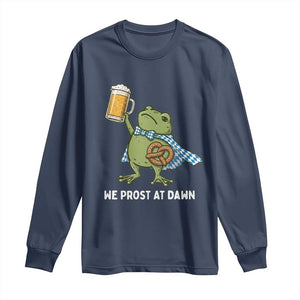Funny Frog Oktoberfest Bavarian Beer Lover Long Sleeve Shirt We Prost At Dawn
