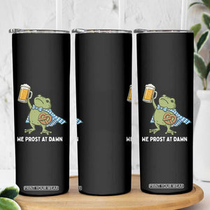 Funny Frog Oktoberfest Bavarian Beer Lover Skinny Tumbler We Prost At Dawn