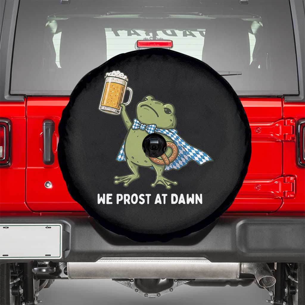 Funny Frog Oktoberfest Bavarian Beer Lover Spare Tire Cover We Prost At Dawn