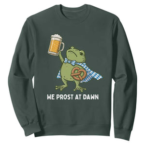 Funny Frog Oktoberfest Bavarian Beer Lover Sweatshirt We Prost At Dawn