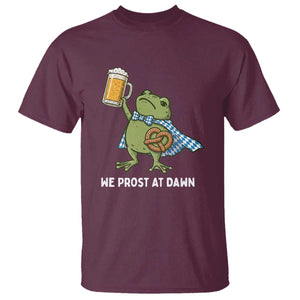 Funny Frog Oktoberfest Bavarian Beer Lover T Shirt We Prost At Dawn