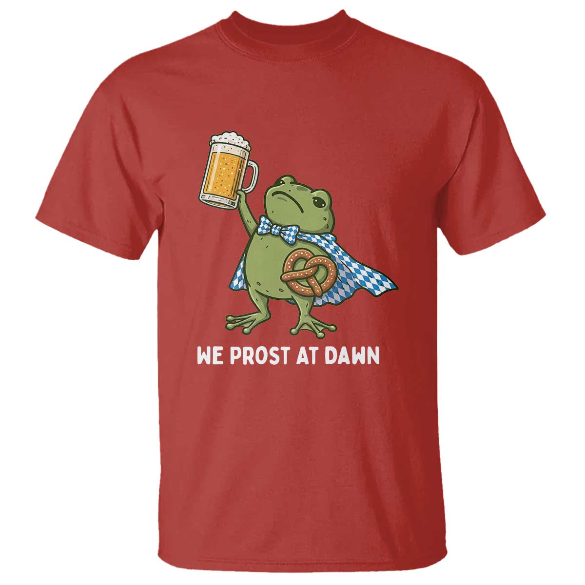Funny Frog Oktoberfest Bavarian Beer Lover T Shirt We Prost At Dawn