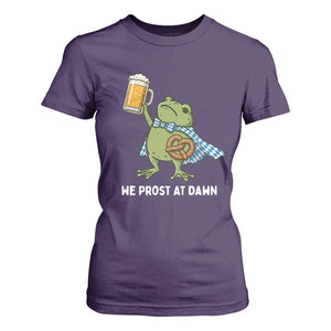 Funny Frog Oktoberfest Bavarian Beer Lover T Shirt For Women We Prost At Dawn