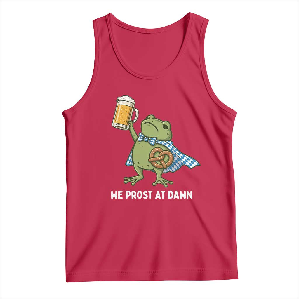 Funny Frog Oktoberfest Bavarian Beer Lover Tank Top We Prost At Dawn