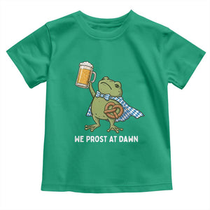 Funny Frog Oktoberfest Bavarian Beer Lover Toddler T Shirt We Prost At Dawn