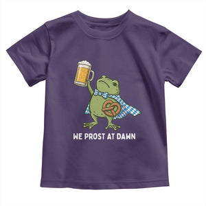 Funny Frog Oktoberfest Bavarian Beer Lover Toddler T Shirt We Prost At Dawn