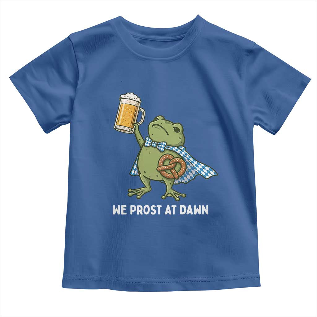 Funny Frog Oktoberfest Bavarian Beer Lover Toddler T Shirt We Prost At Dawn