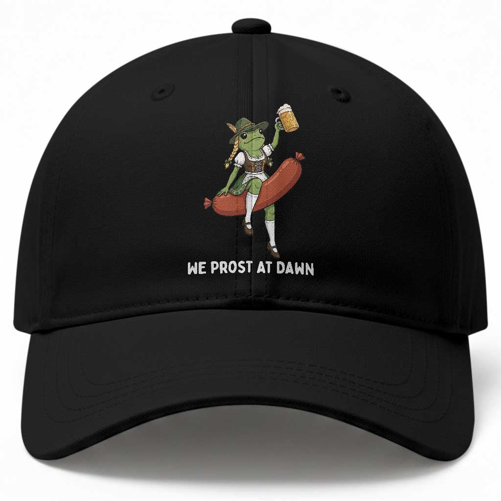 Funny Oktoberfest Frog Baseball Cap We Prost At Dawn Dirndl Sausage Beer Lover TS12 Print Your Wear