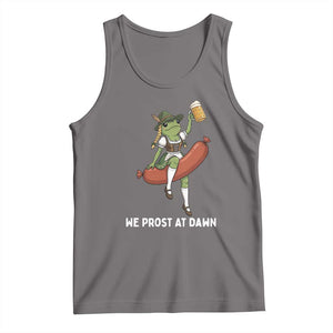Funny Oktoberfest Frog Tank Top We Prost At Dawn Dirndl Sausage Beer Lover